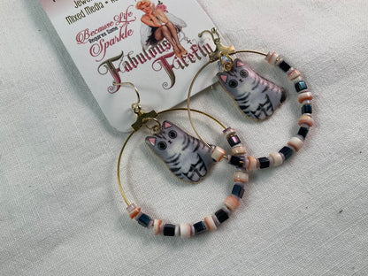 Curious Cat Earrings - Choose YOUR Style!