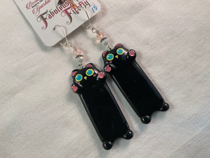 Curious Cat Earrings - Choose YOUR Style!