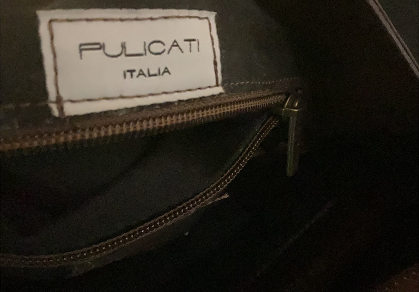 Italian Leather Studded Hobo Bag with Statement Buckle – Large Brown Shoulder Bag