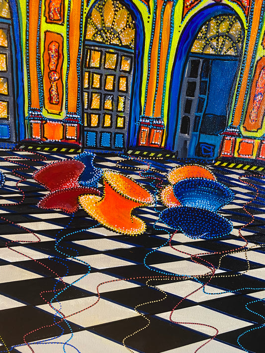 Painting - Art Museum in Lima Peru - Local Pickup only