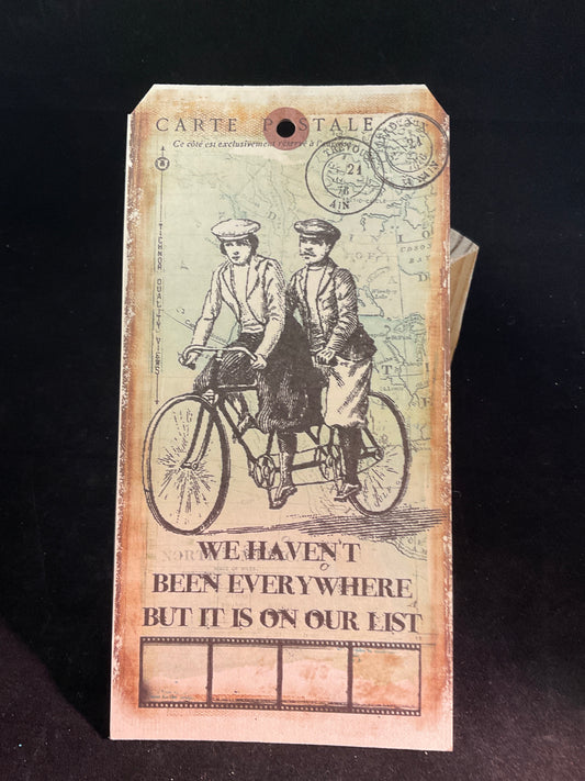 Vintage Luggage Tag Prints | Assorted Double-Sided Art Tags