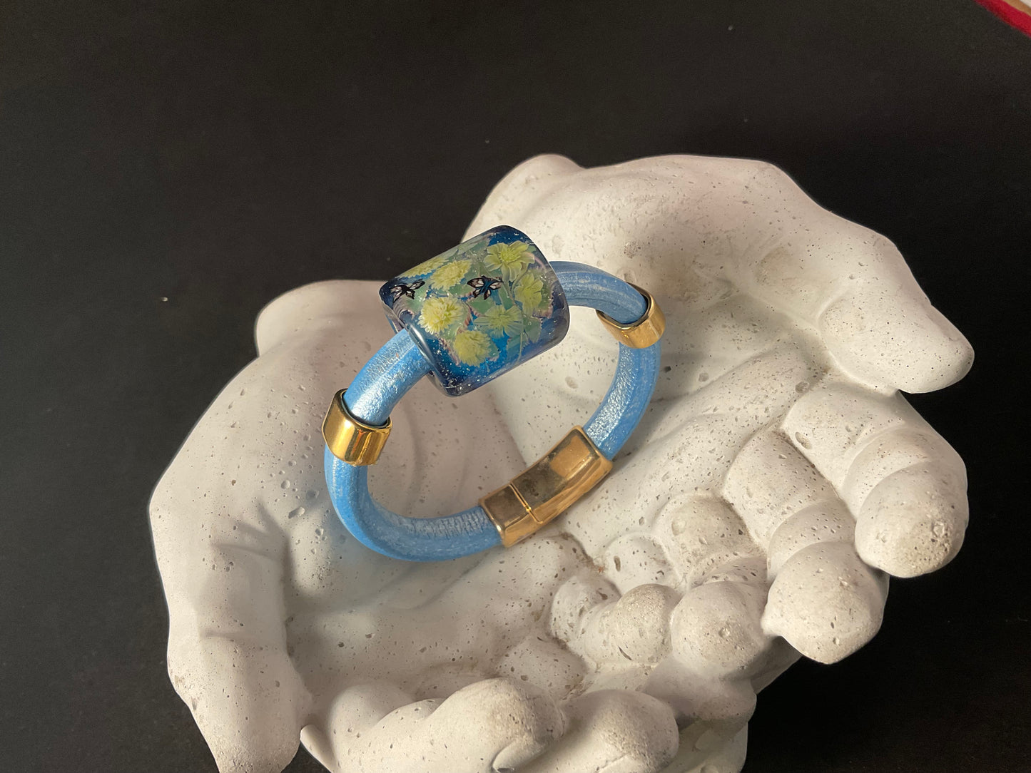 Boho Leather Statement Bracelets – Magnetic Clasp Artisan Collection