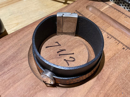 Boho Leather Statement Bracelets – Magnetic Clasp Artisan Collection