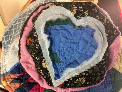 Dorothy Jean Reversible Patchwork Boho Hat – Moldable Wire Brim, Size Small (20” Head)