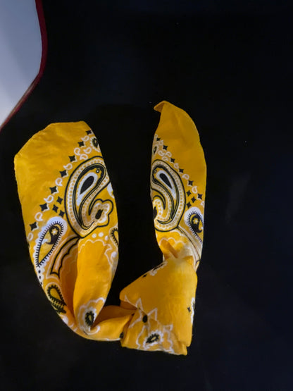 Hand-Bleached Bandana Scarf – 20” Square Western Boho Head Scarf - assorted colors