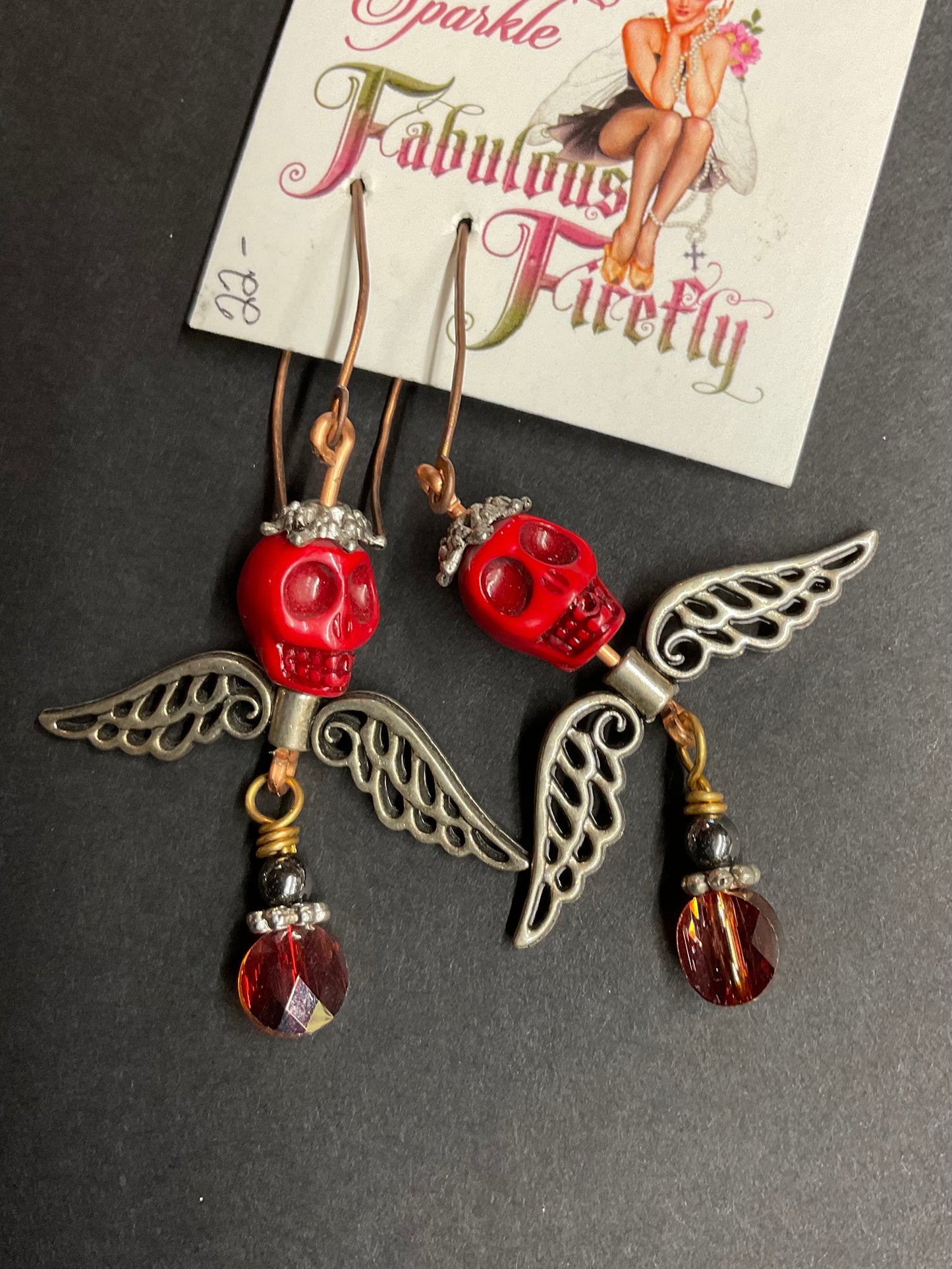 Handmade Statement Earrings – Ceramic Beads, Swarovski Crystals, Skulls, Tassels & Artisan Designs | Fabulous Firefly