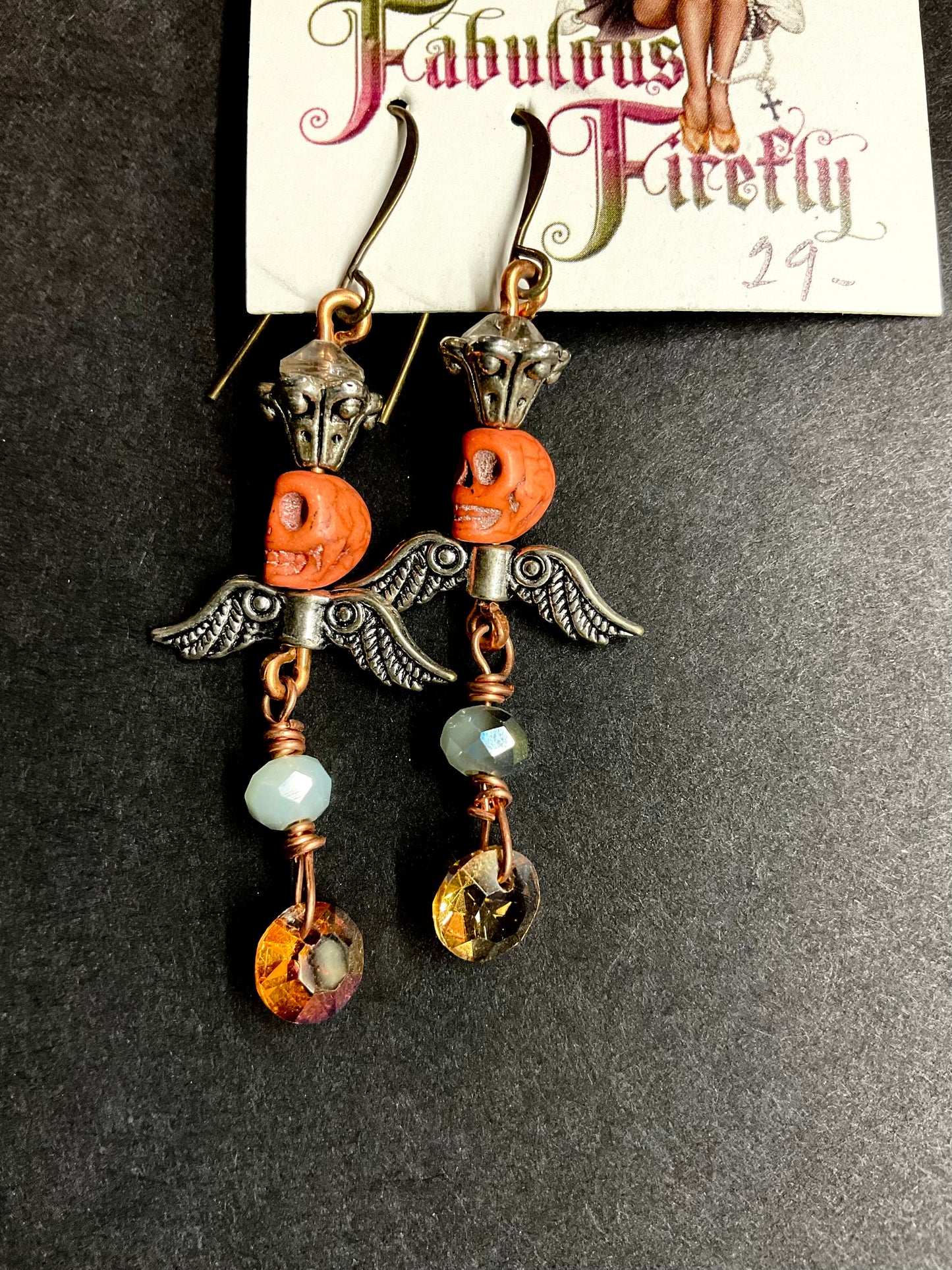 Handmade Statement Earrings – Ceramic Beads, Swarovski Crystals, Skulls, Tassels & Artisan Designs | Fabulous Firefly