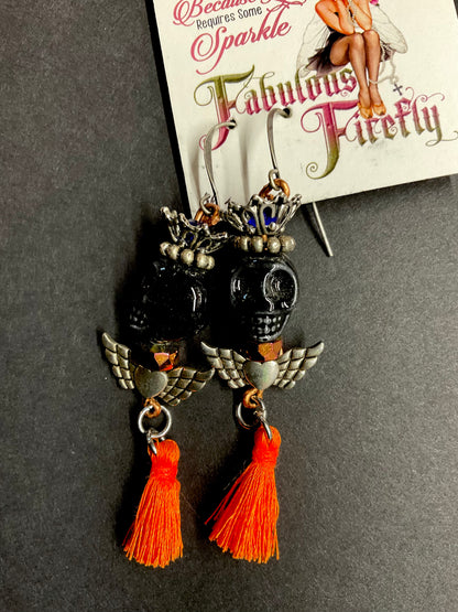 Handmade Statement Earrings – Ceramic Beads, Swarovski Crystals, Skulls, Tassels & Artisan Designs | Fabulous Firefly
