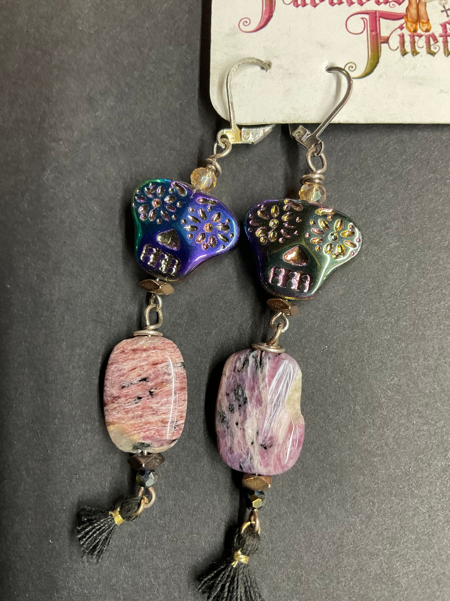 Handmade Statement Earrings – Ceramic Beads, Swarovski Crystals, Skulls, Tassels & Artisan Designs | Fabulous Firefly