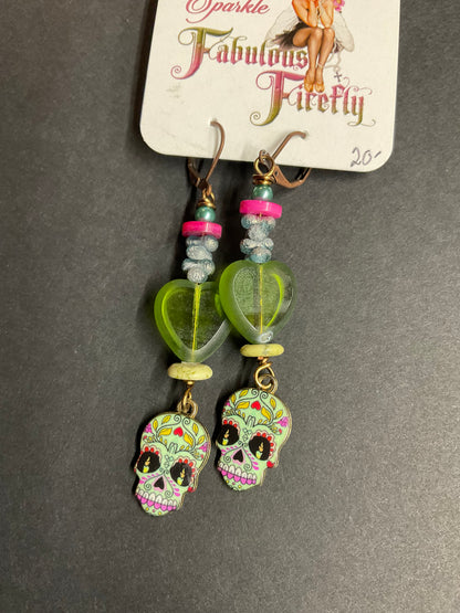 Handmade Statement Earrings – Ceramic Beads, Swarovski Crystals, Skulls, Tassels & Artisan Designs | Fabulous Firefly