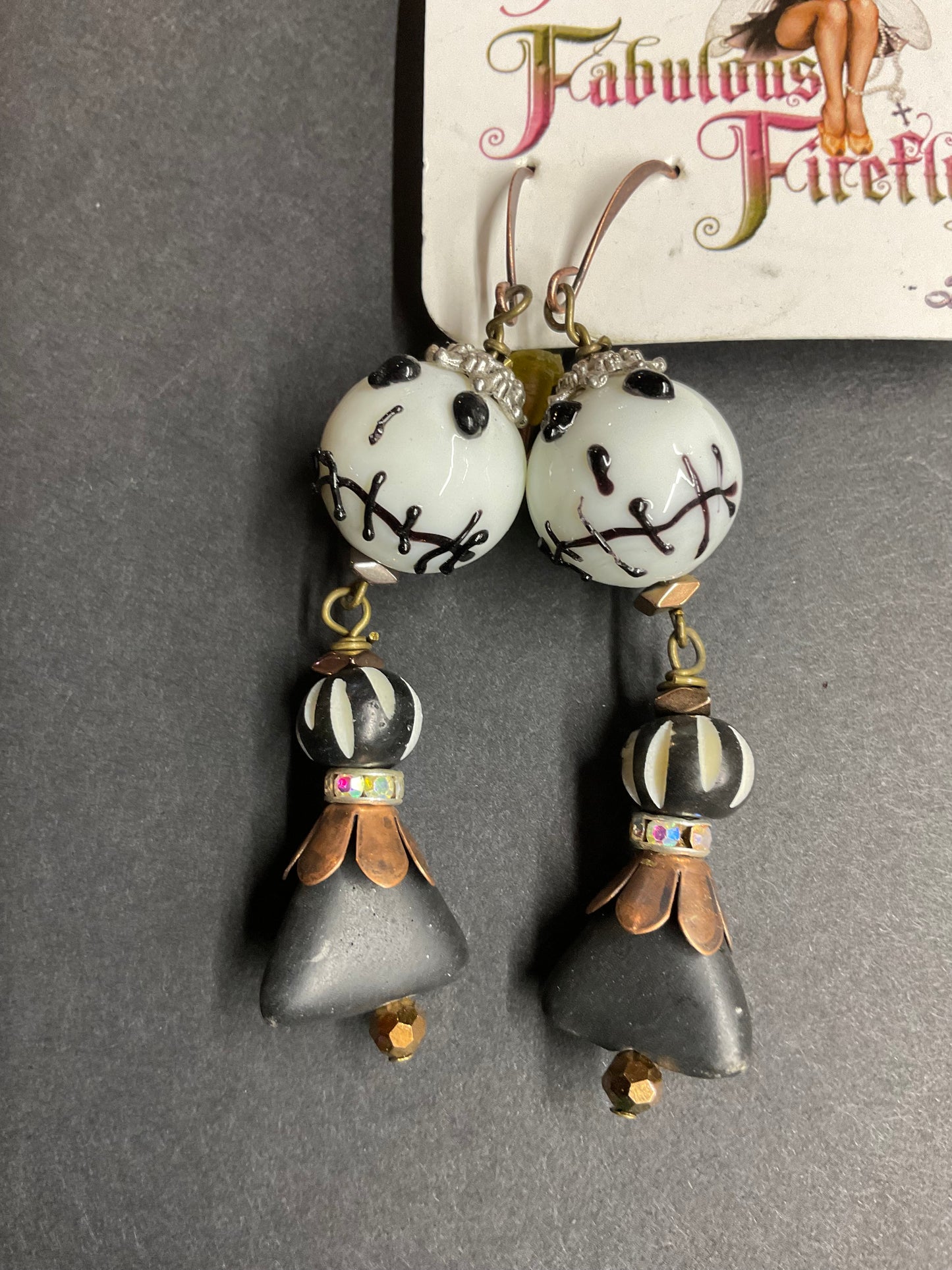 Handmade Statement Earrings – Ceramic Beads, Swarovski Crystals, Skulls, Tassels & Artisan Designs | Fabulous Firefly