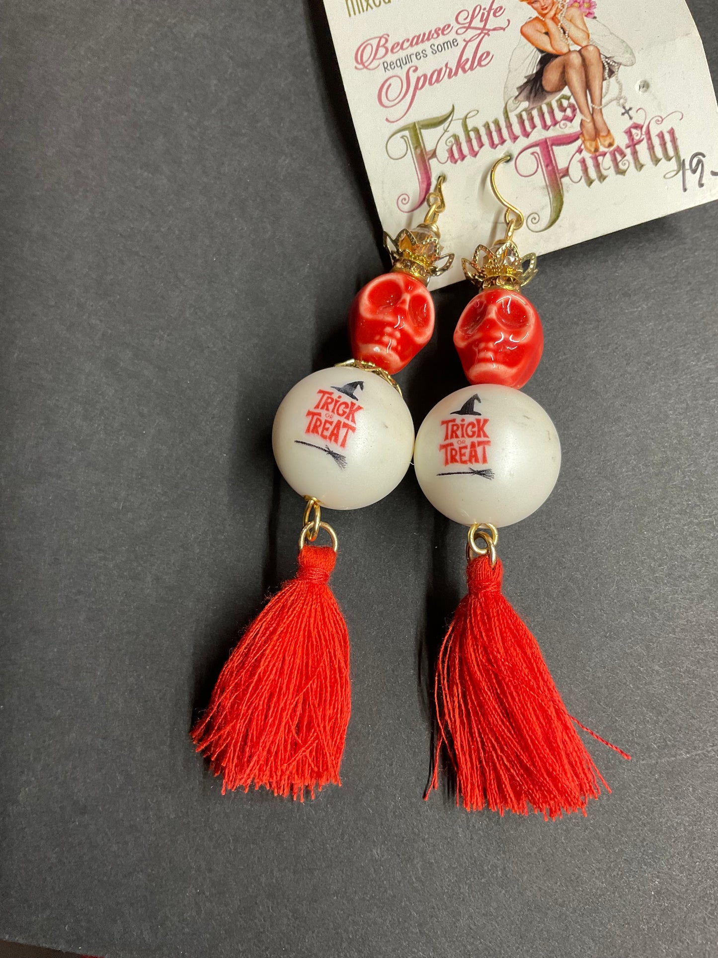 Handmade Statement Earrings – Ceramic Beads, Swarovski Crystals, Skulls, Tassels & Artisan Designs | Fabulous Firefly