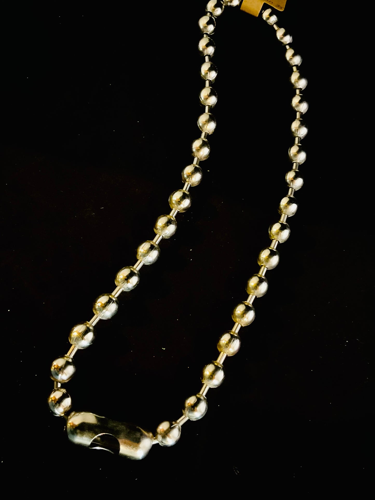 Heavy Metal Ball Chain Necklace – 18” Unisex Layering Chain