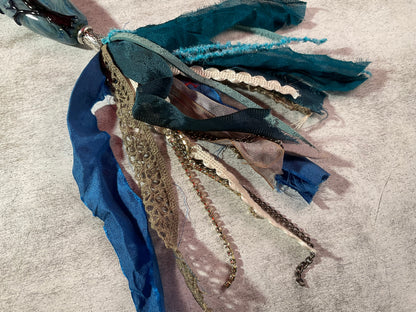 Midnight Grove — Handblown Glass Tassel Charm