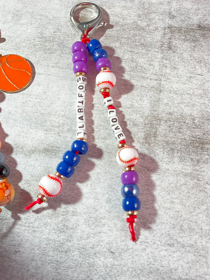 Happy Vibes Charms – Colorful Beaded Purse & Backpack Charms