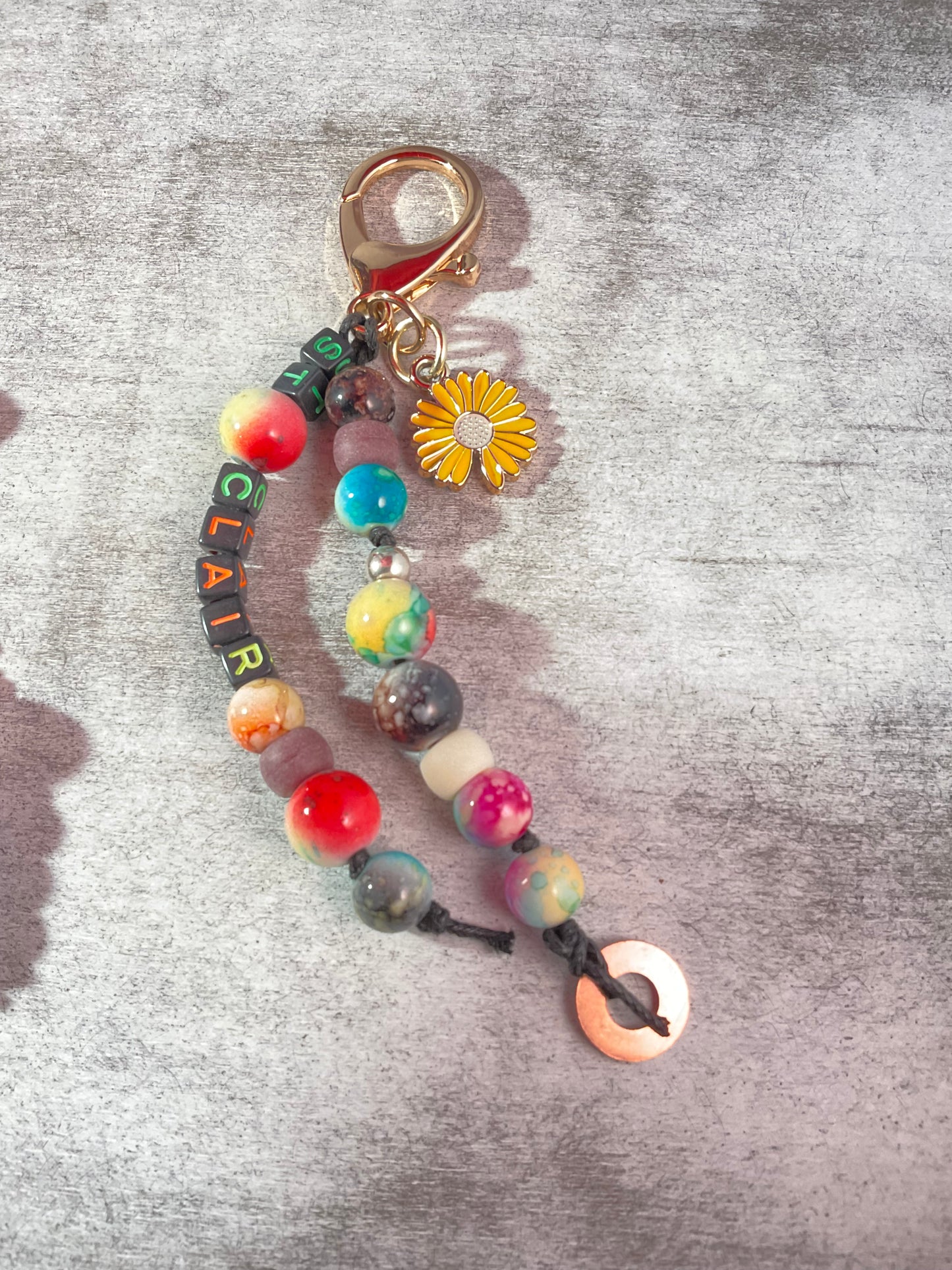 Happy Vibes Charms – Colorful Beaded Purse & Backpack Charms