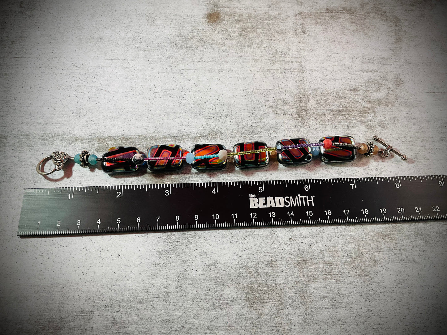Electric Mosaic Double Wrap Bracelet