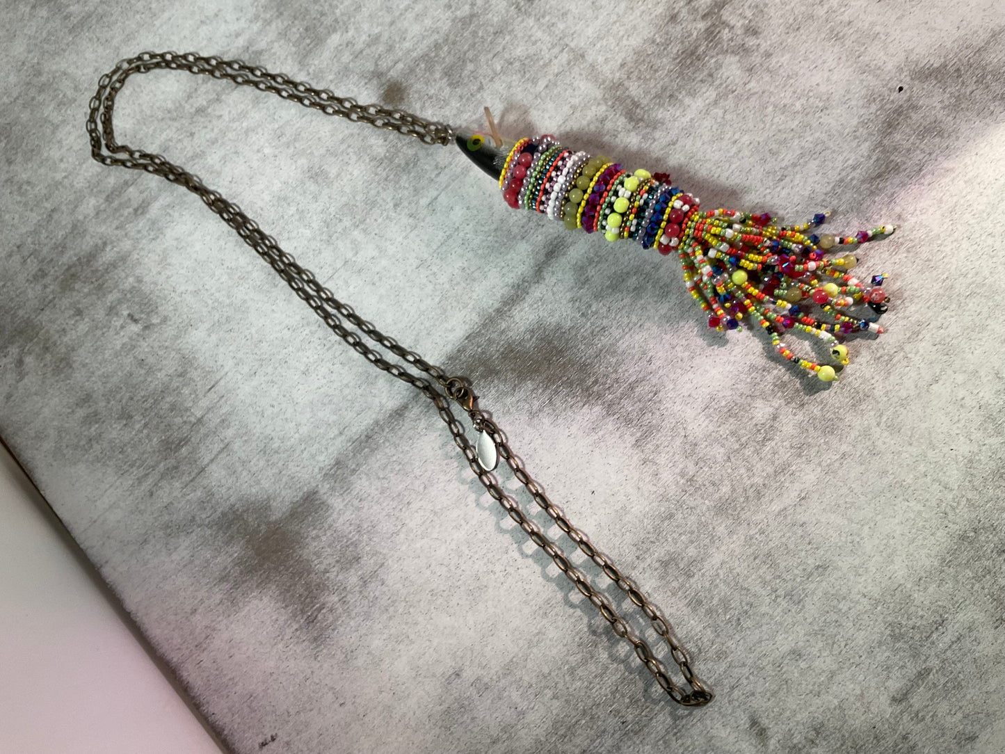 Catch of the Day Fringe Lure Necklace