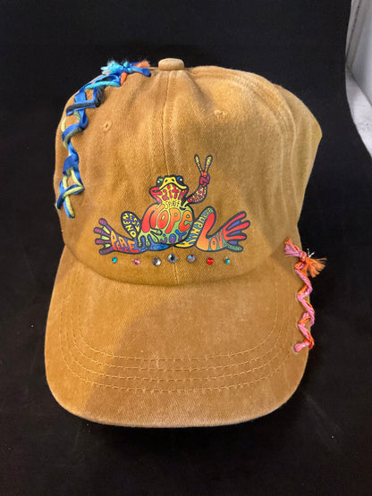 Boho Embroidered Baseball Hats | One-of-a-Kind Handcrafted Caps