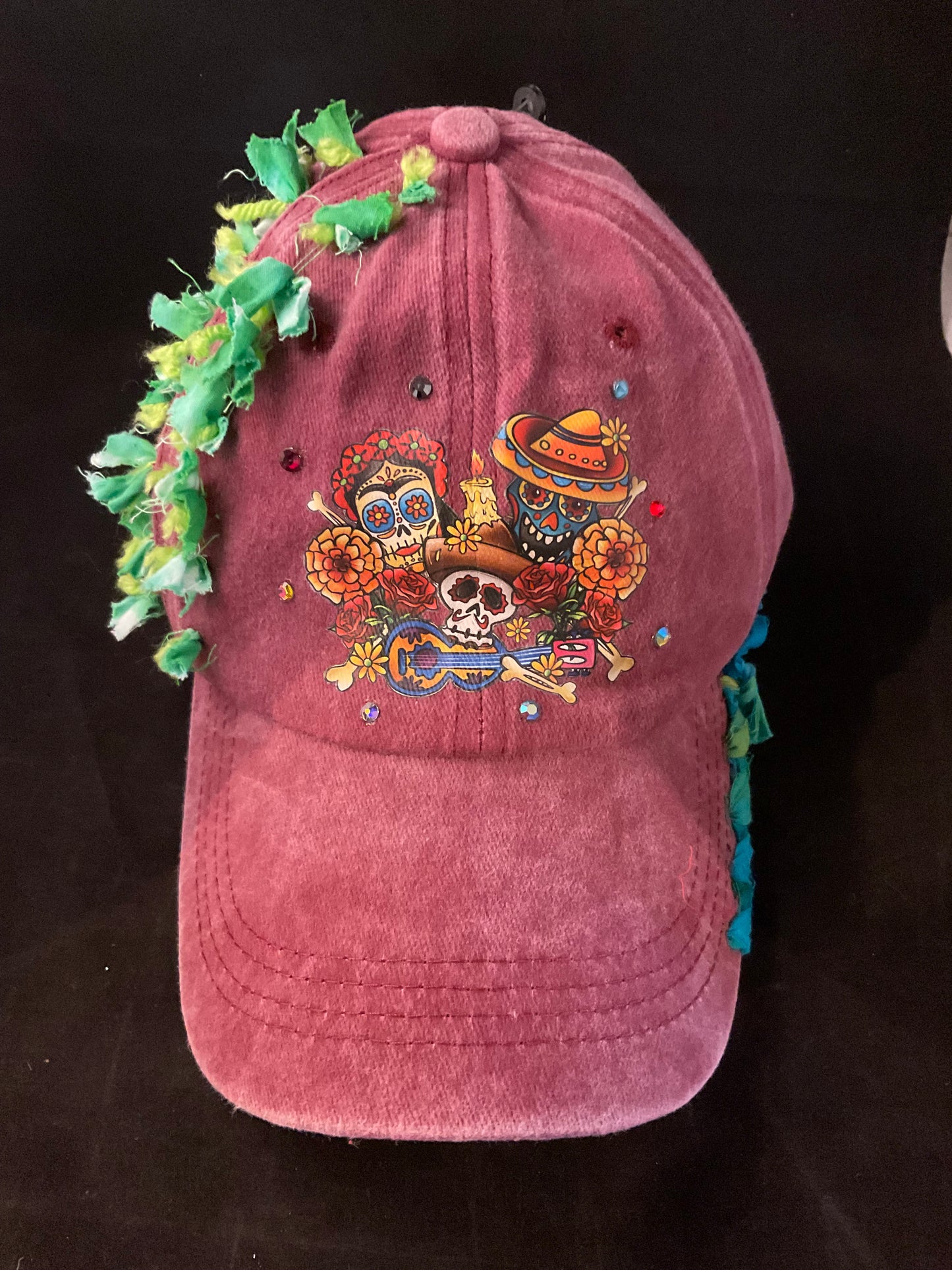 Boho Embroidered Baseball Hats | One-of-a-Kind Handcrafted Caps