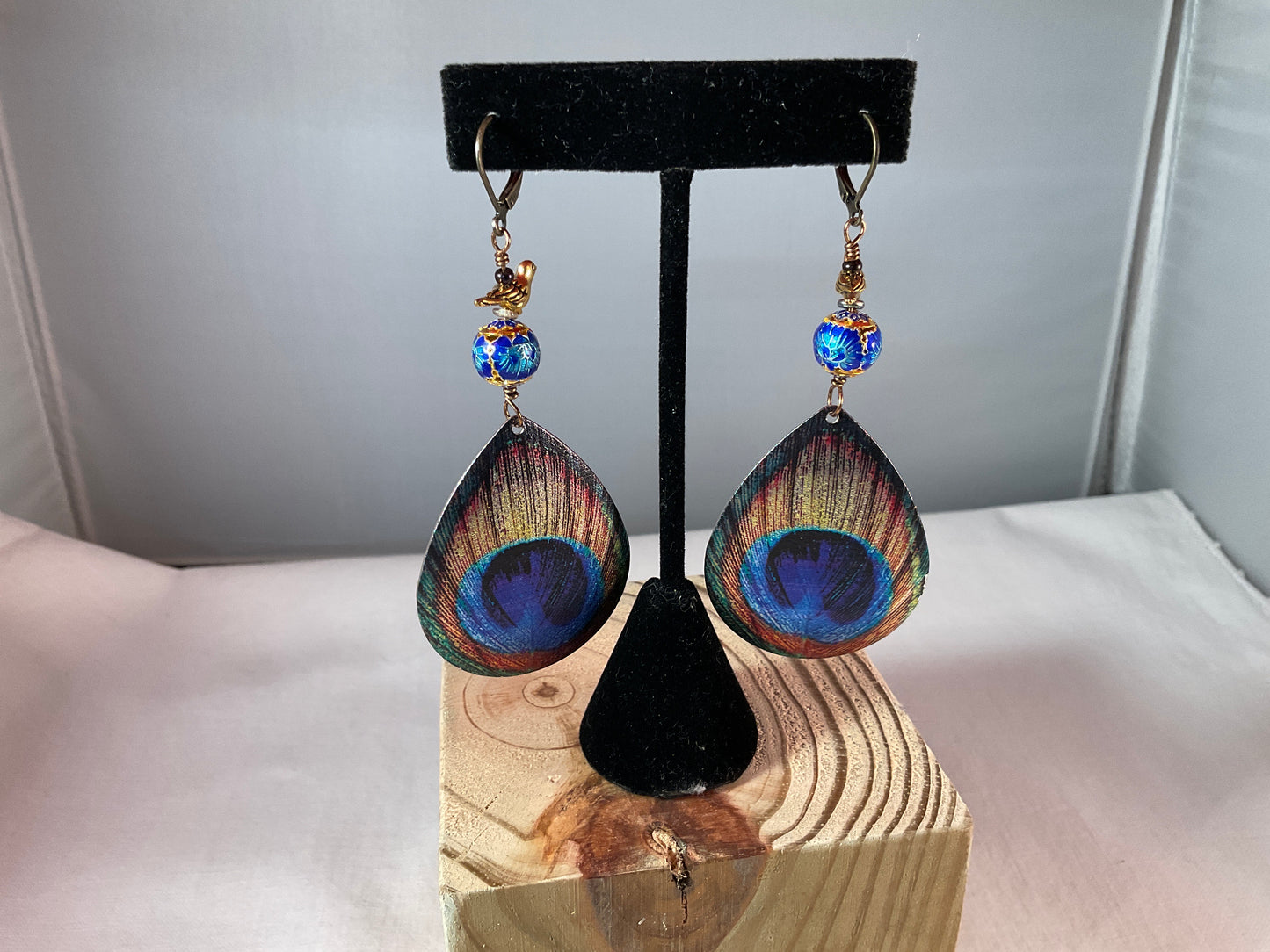 Peacock Garden Drop Earrings