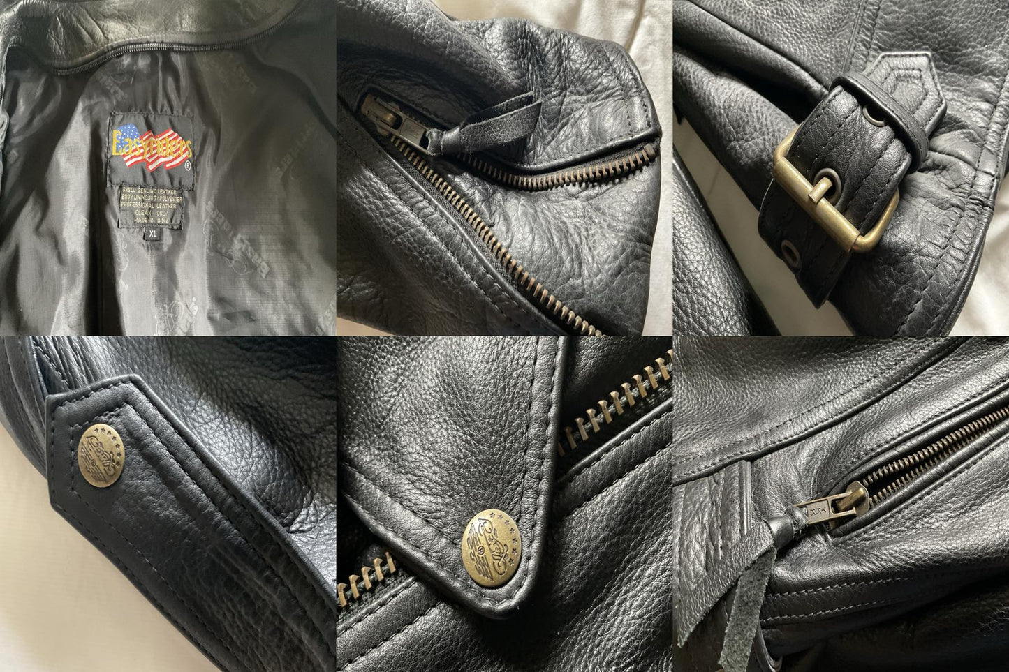 Vintage Easyriders Women’s XL Leather Moto Jacket – Heavyweight Riding Classic