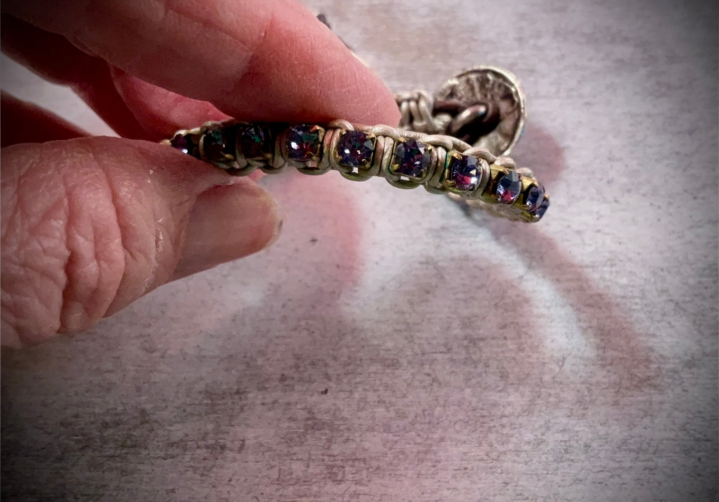Midnight Rider Crystal Wrap Bracelet