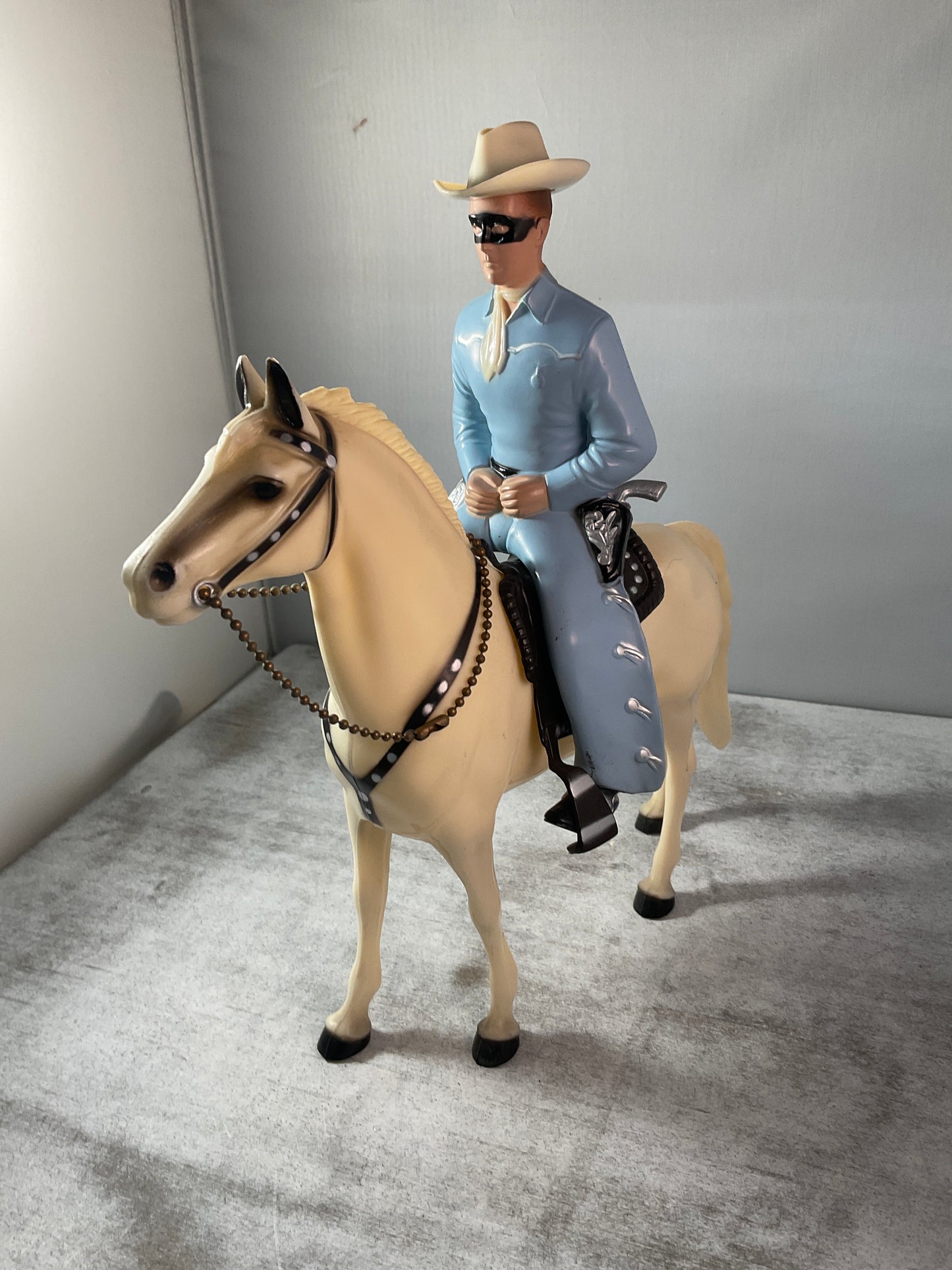 Vintage Lone Ranger & Tonto Horseback Figures | Retro Western Collectible Set