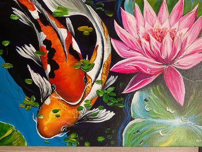 My Koi – Original Acrylic Painting on Gallery Wrapped Canvas