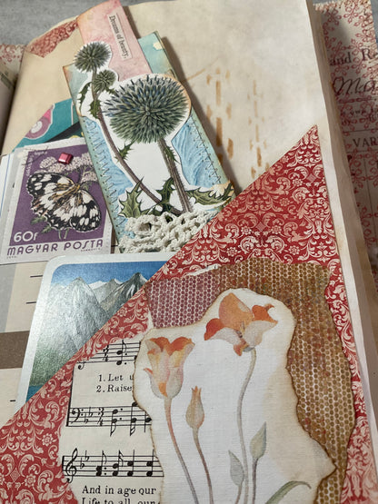 Dreams & Dust Vintage Inspired Junk Journal | Handmade Ephemera Keepsake Book