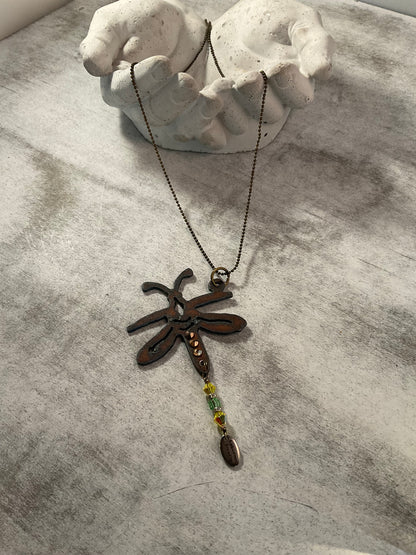 Rust & Glow Firefly Necklace