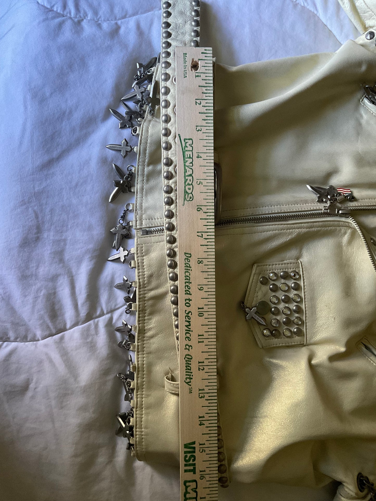 Notorious Motors “Tramps & Thieves” One-of-a-Kind Pearlized Leather Moto Jacket