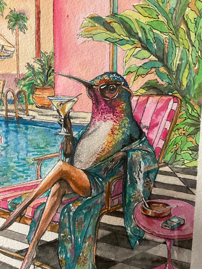 Sugar Hustlers | Set of 4 Original Framed Watercolors 16" x 20"