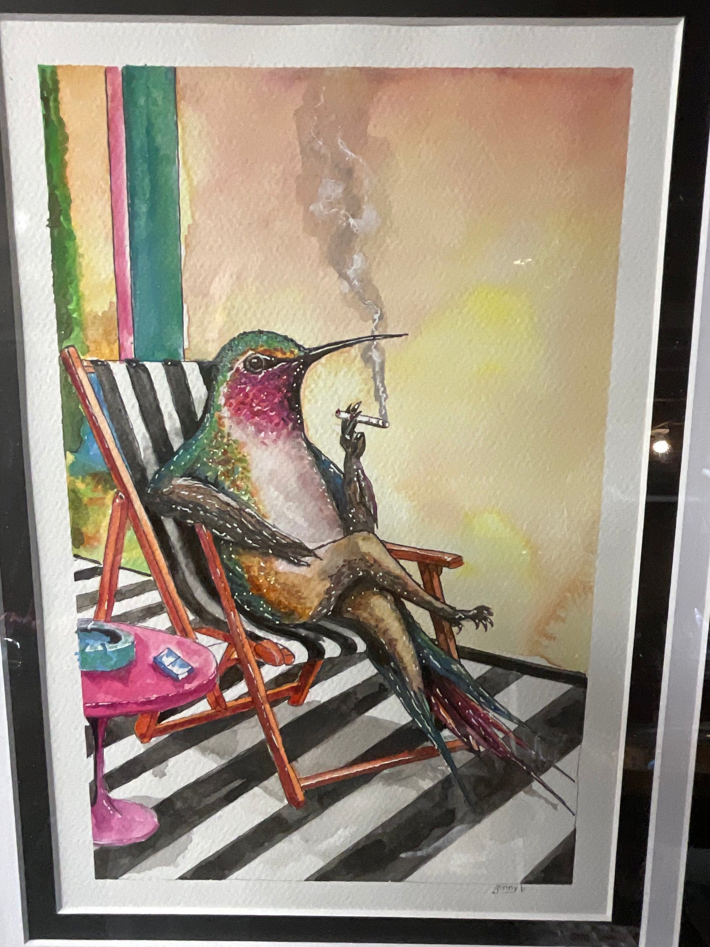 Sugar Hustlers | Set of 4 Original Framed Watercolors 16" x 20"