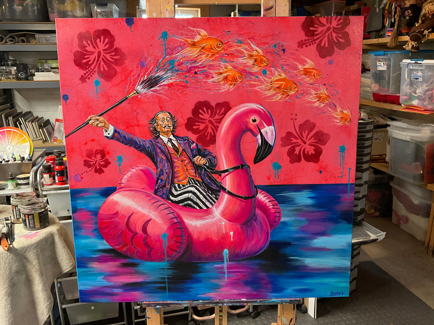The Alchemist of Impossible Dreams - Painting 36" x 36"