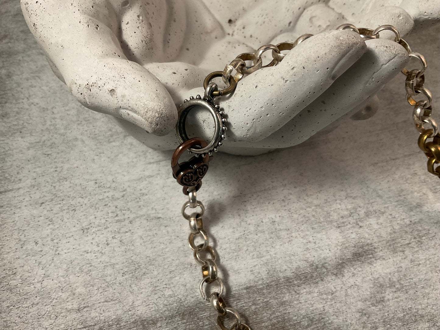Tiger Eye Owl Pendant Necklace | Handmade Leather, Mixed Metal & Artisan Beads | 18”