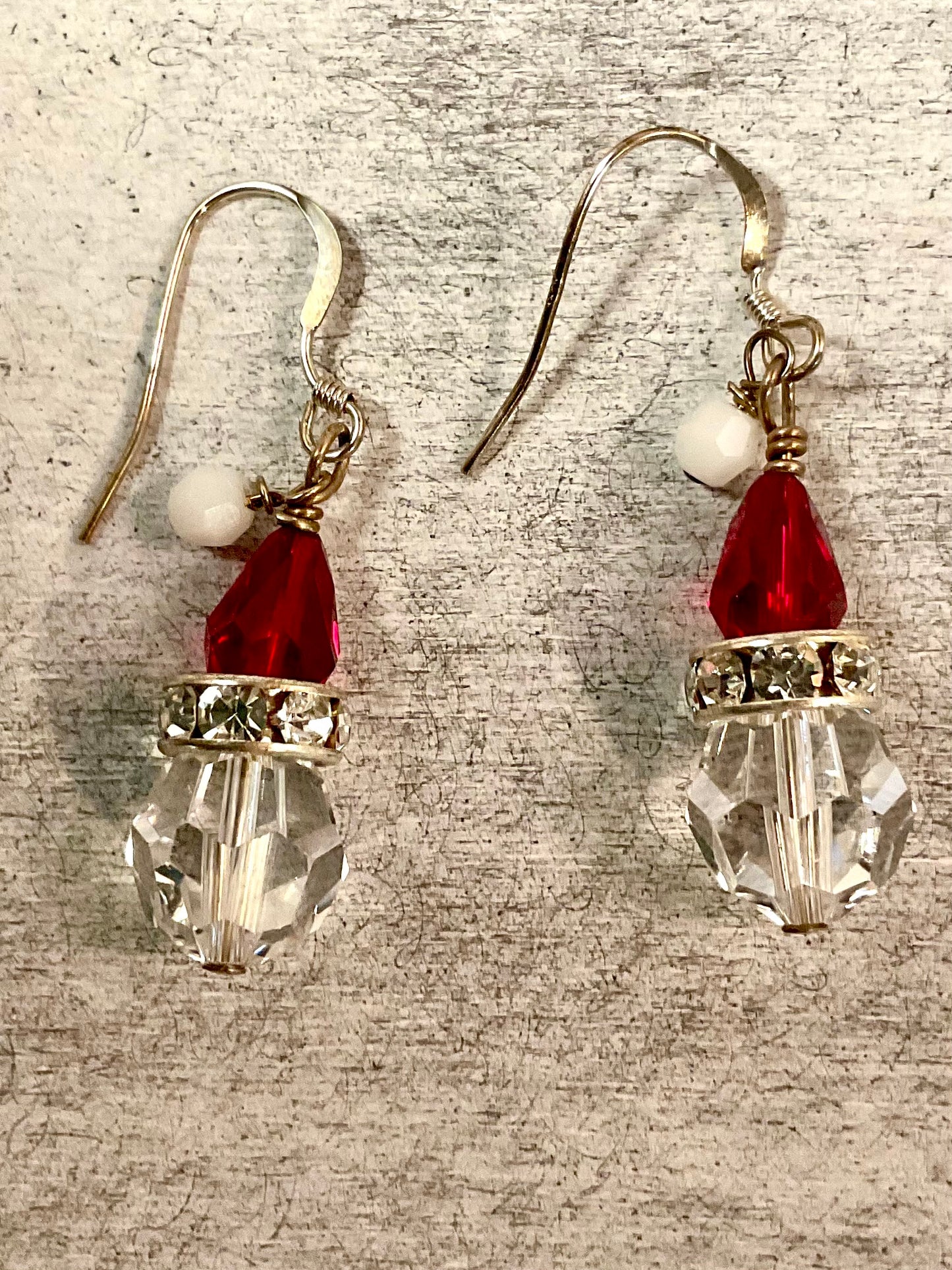 Handmade Christmas Crystal Earrings – Choose from 3 Holiday Styles