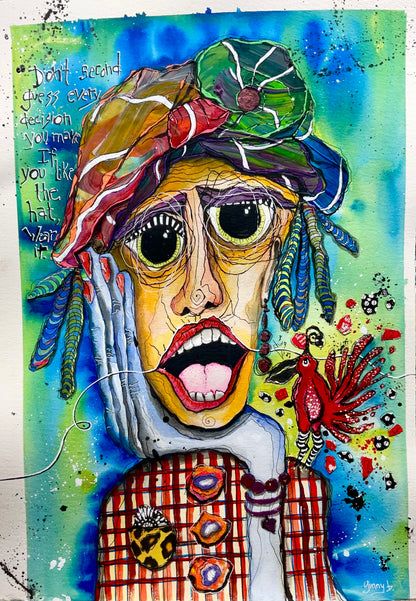 Watercolor -JUST WEAR THE HAT