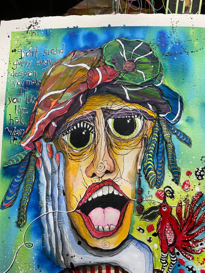 Watercolor -JUST WEAR THE HAT