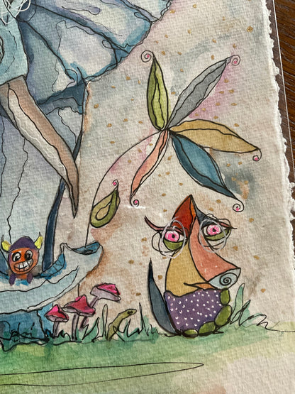 Watercolor - Ellie & Picasso original