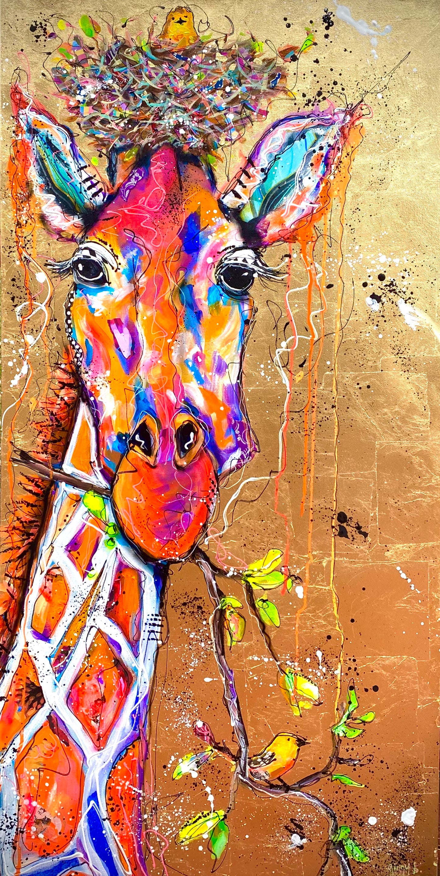 Raffa The Giraffe Painting