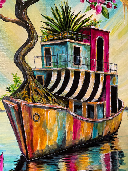 Drifting Towards Elsewhere | Original Acrylic Painting