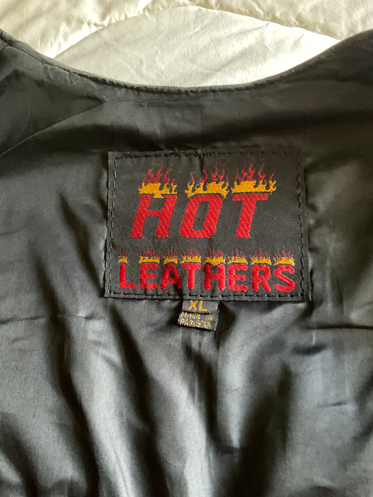 Airbrushed Batman Leather Vest & Motorcycle Chaps Set