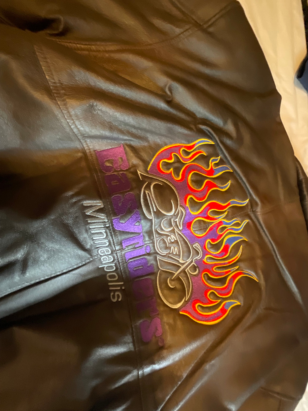 Easyriders Minneapolis Embroidered Leather Jacket – Medium