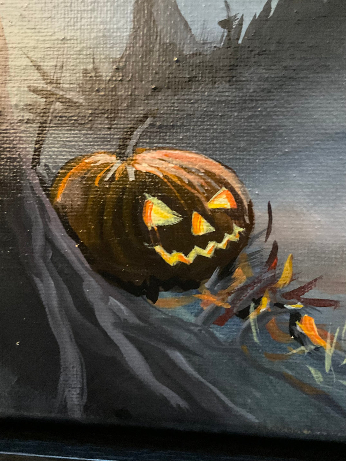 A Most Peculiar Address – Framed Halloween Painting