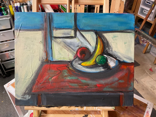 Fruit Salad acrylic painting