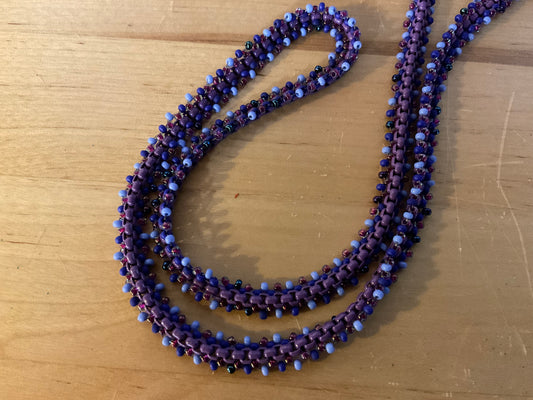 Necklace - Lavender Twilight Beaded Chain