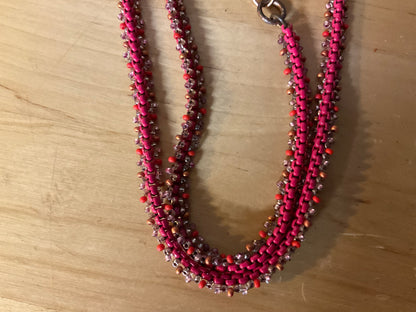 Necklace - Lavender Twilight Beaded Chain