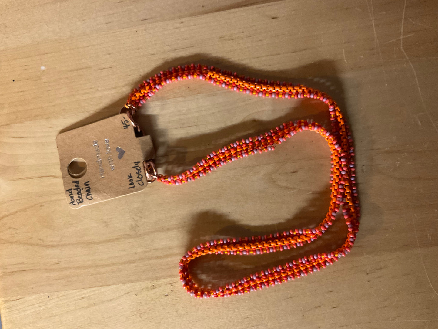 Necklace - Orange Twist