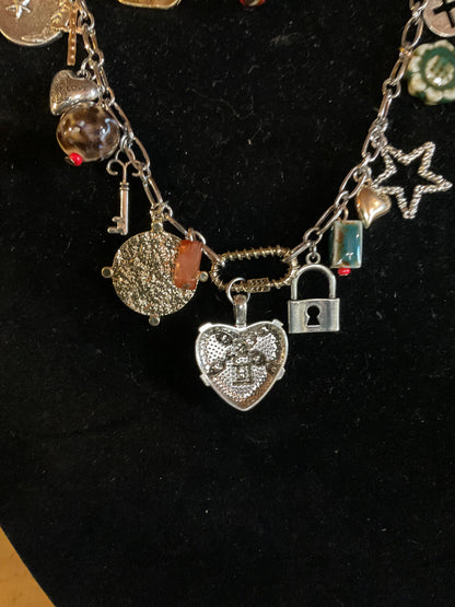 Necklace - Keys to My Heart Charm Necklace
